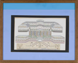 Detton (Tito) Zungu; Untitled (Large Building with Shrubs)