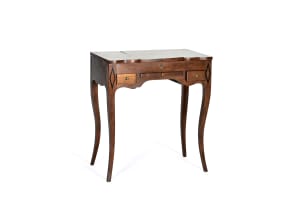 Continental inlaid dressing table, 19th century