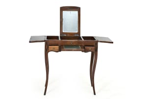 Continental inlaid dressing table, 19th century
