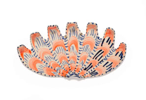 Lucie de Moyencourt; Twelve glazed ceramic shells