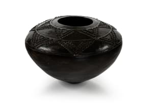 Penny Gumbi (1962- ); Large vessel with applied relief design