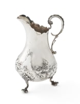 A Victorian silver milk jug, Charles Thomas & George Fox, London, 1842