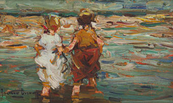 Adriaan Boshoff; Children Wading II