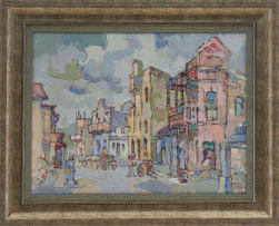 Gregoire Boonzaier; Street Scene, District Six