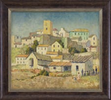 Gregoire Boonzaier; Torres Molinos Malaga Spanje (Mill Towers, Malaga, Spain)
