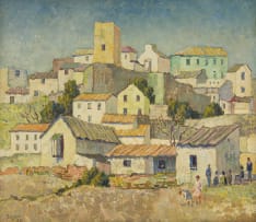 Gregoire Boonzaier; Torres Molinos Malaga Spanje (Mill Towers, Malaga, Spain)