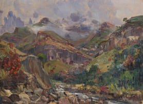Hugo Naudé; Near the Sentinel, Drakensberg