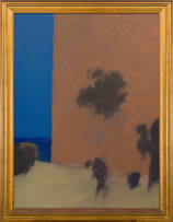 Andrew Verster; Landscape with Trees and a Wall
