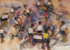 Ephraim Ngatane; Children with Go-Carts
