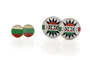 In sizes the smaller pair of isiZulu 'iziqhaza' earplugs double-sided, the larger pair one-sided