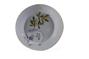 Lisa Ringwood; Plate with vase and bird motif