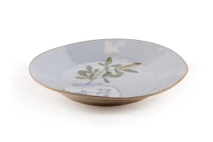 Lisa Ringwood; Plate with vase and bird motif