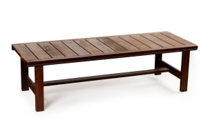 D.S. Vorster; D.S. Vorster kiaat coffee table, South Africa, mid-20th century