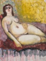 Douglas Portway; Reclining Nude