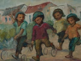 Amos Langdown; Children Playing