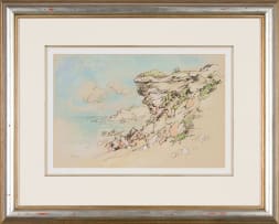 Gregoire Boonzaier; Beachscape with Cliff, Arniston