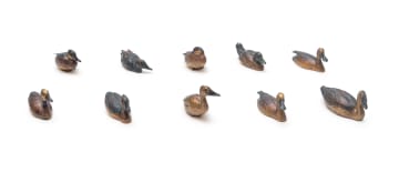 David Tomlinson; A Bronze Collection of Ducks of Southern Africa, ten