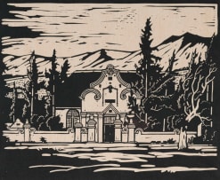 Jacob Hendrik Pierneef; Kruiskerk, Tulbagh (Cruciform Church Gable, Tulbagh) (Nilant 6)
