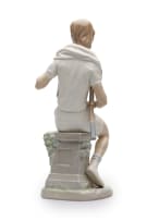 'Tennis Player Boy' porcelain figure, designed by Vincente Martinez, Spain