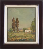 Jacob Hendrik Pierneef; Landscape with Outbuilding