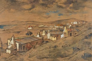 Gregoire Boonzaier; Strandhuisies (Beach Cottages)