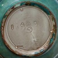 Globe Potteries; Petal-shaped bowl