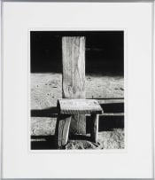 David Goldblatt; A Barber's Chair of Mining Timbers, Outside a Compound on the Luipaardsvlei Estates, Krugersdorp, 1965