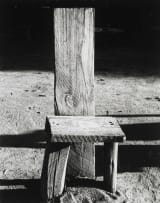David Goldblatt; A Barber's Chair of Mining Timbers, Outside a Compound on the Luipaardsvlei Estates, Krugersdorp, 1965