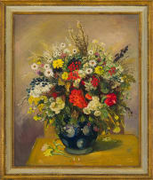 Pranas Domsaitis; Flowers in a Vase