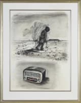 William Kentridge; Untitled Drawing for Mango Groove Music Video (Child in a Landscape and Radio)