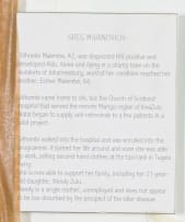 Greg Marinovich; Aids Sufferer Who is on Anti-retrovirals, Tugela Ferry, KZN