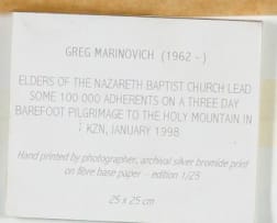 Greg Marinovich; Elders of the Nazareth Baptist Church Lead some 100 000 Adherents