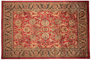 Hand-tufted red rug for Gonsenhausers Fine Rugs, South Africa