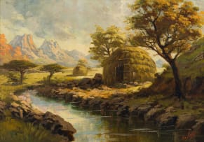 Titta Fasciotti; Hut by a Stream