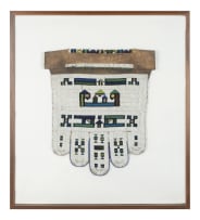 Unrecorded artist; Ndebele woman's marriage apron, c.1970s framed