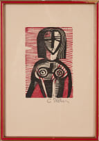 Cecil Skotnes; Woman in Red