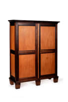 Cape Riversdale yellowwood, stinkwood and inlaid cupboard, South Africa, early 19th century