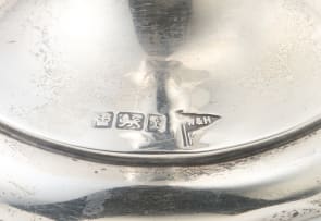 A George V silver vase, Walker & Hall, Sheffield, 1911
