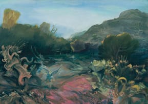 Hilary Graham; Riverbed near Tarkastad, with Planos and the Heron