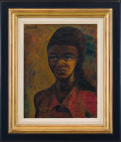 Gerard Sekoto; Pensive Young Woman