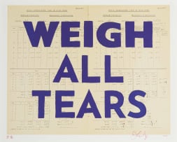 William Kentridge; Weigh All Tears