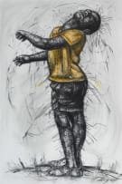 Cromwell Ngobeni; Standing Figure in Yellow