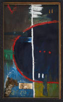 Samson Mnisi; Abstract Composition with Blue