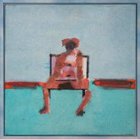 Robert Hodgins; Seated Nude