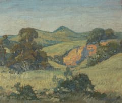 Jacob Hendrik Pierneef; Landscape with Distant Mountain
