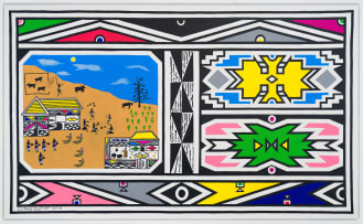 Esther Mahlangu; Double Pattern Homestead