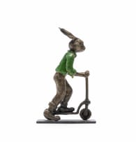 Carol Cauldwell; Rabbit on a Scooter
