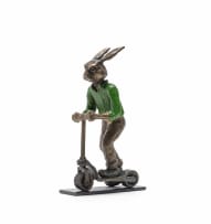 Carol Cauldwell; Rabbit on a Scooter