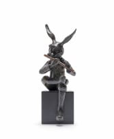 Carol Cauldwell; Rabbit Playing the Flute