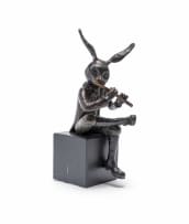 Carol Cauldwell; Rabbit Playing the Flute